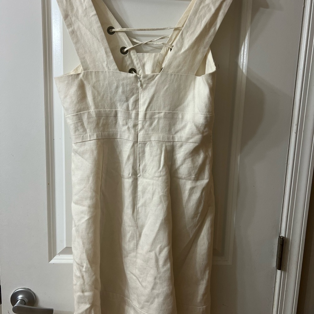 J. Crew White Sleeveless Sundress with Sailor Collar - Picture 4 of 7